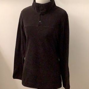 32 Degrees: TOP - Black - Women’s Size L -Snap FLEECE PULLOVER - Stretch